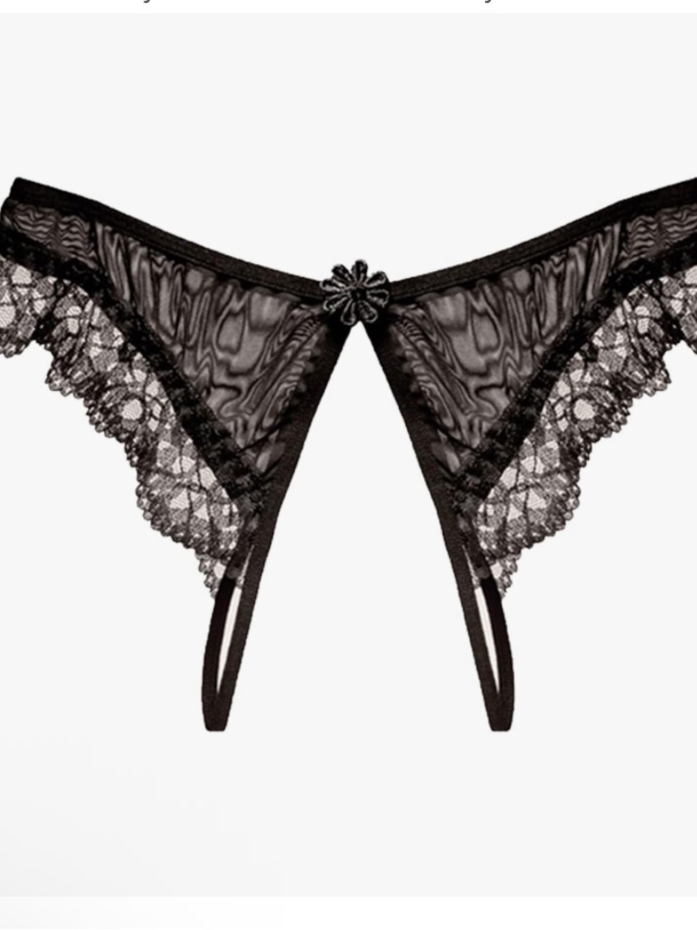 NWT Celamitio Sexy Crotchless Underwear L T51